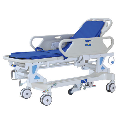 Barella con carrello da trasporto - YFTC-J2B - Jiangsu Yongfa Medical Equipment Technology - manuale / ad altezza regolabile / con schienale regolabile
