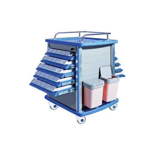 Carrello per farmaci - YFM-P01 - Jiangsu Yongfa Medical Equipment Technology - di distribuzione di farmaci / di stoccaggio / in acciaio inossidabile