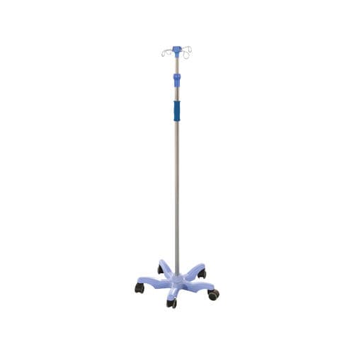 Asta portaflebo con rotelle - YFQ-030 - Jiangsu Yongfa Medical Equipment Technology - 4 ganci / in acciaio inossidabile