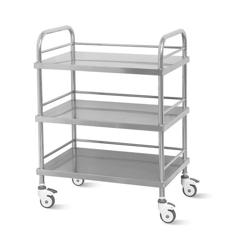 Carrello in acciaio inossidabile - YFQ-T32 - Jiangsu Yongfa Medical Equipment Technology - con ripiano / mobile