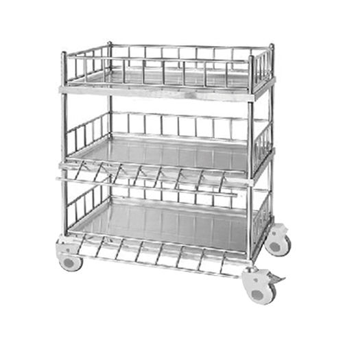 Carrello in acciaio inossidabile - YFQ-T31 - Jiangsu Yongfa Medical Equipment Technology - con ripiano / mobile