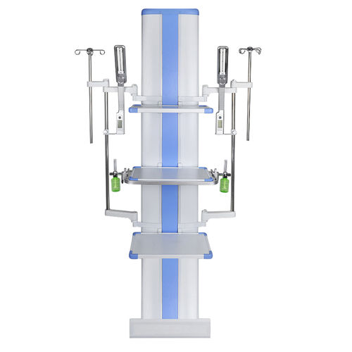 Colonnina di distribuzione al suolo - YF-MC02 - Jiangsu Yongfa Medical Equipment Technology - per terapia intensiva / ad altezza regolabile / con colonne