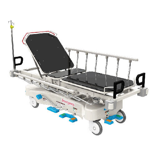 Barella con carrello da trasporto - JE-350 - Joson-Care Enterprise - idraulica / ad altezza regolabile / Trendelenburg