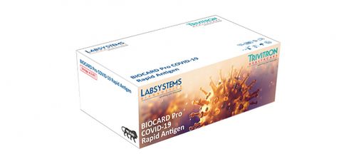 Kit di test per diagnosi COVID-19 - Biocard Pro  - Trivitron Healthcare - per antigeni / SARS-COV-2 / nasofaringeo