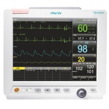 Monitor ECG per paziente - iVita 12V - Trivitron Healthcare - di temperatura / PNI / SpO2