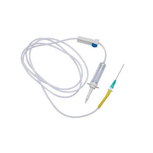 Set di infusione in polivinilcloruro (PVC) - Pro-Venex - Lars Medicare Pvt Ltd. - con rubinetto / con camera di gocciolamento