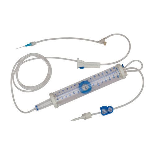 Set di infusione in polivinilcloruro (PVC) - Lars Medicare Pvt Ltd. - con connettore a Y / con camera di gocciolamento