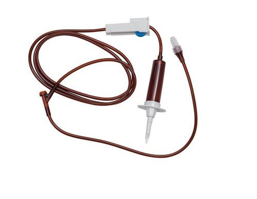 Set di infusione per chemioterapia - IV Set For Oncology - Lars Medicare Pvt Ltd. - in polivinilcloruro (PVC) / con connettore a Y / resistente alla luce