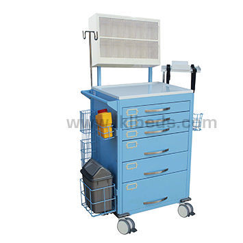 Carrello medico - CA3380 - LKL ADVANCE METALTECH SDN BHD - per anestesia / per uso generale / portacateteri