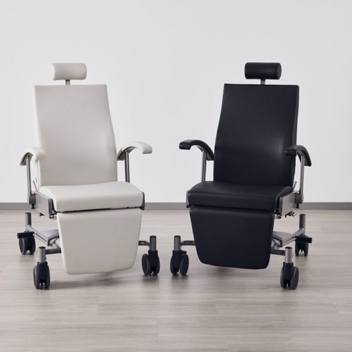 Poltrona per trattamenti clinici ad a - Greiner - Neurocare Group - 3 sezioni / con rotelle / ad altezza regolabile
