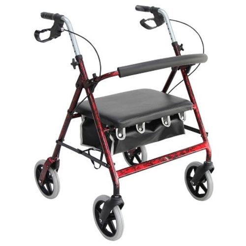 Deambulatore rollator a 4 ruote - W467 - Merits Health Products - bariatrico / con sedile / ad altezza regolabile