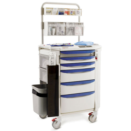 Carrello per anestesia - FLXANES1 - InterMetro - in plastica / con contenitori / con contenitore laterale