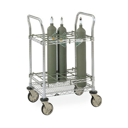 Carrello ospedaliero - ITC12C - InterMetro - portabombole di ossigeno / per bombole di gas / di trasporto