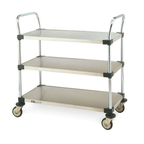 Carrello di servizio - MW series - InterMetro - in acciaio inossidabile / 3 ripiani / mobile