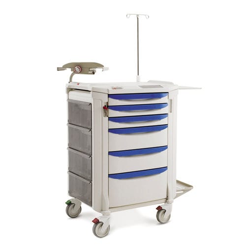 Carrello di emergenza - FLCRP4 - InterMetro - in plastica / con piano di appoggio / con vaschetta