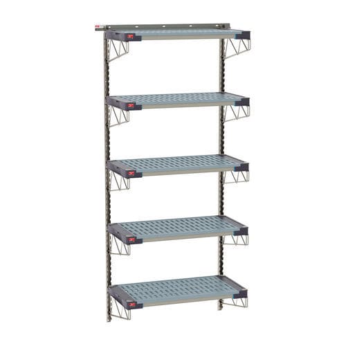 Scaffalatura 5 ripiani - SmartWall Life - InterMetro - da parete / antibatterica / in acciaio inossidabile
