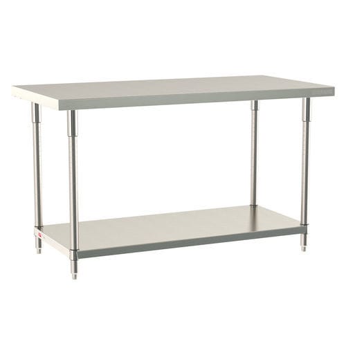 Tavolo da lavoro - TableWorx - InterMetro - rettangolare / quadrato / in acciaio inossidabile