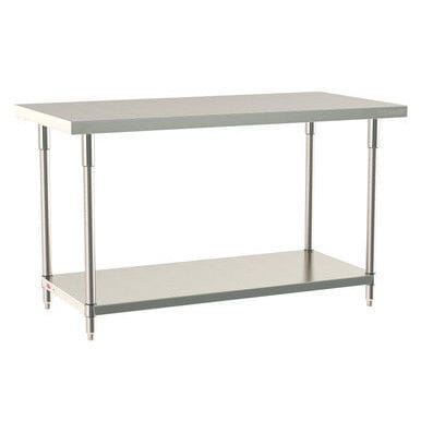 Tavolo da lavoro - TableWorx  - InterMetro - rettangolare / stazionario / in acciaio inossidabile