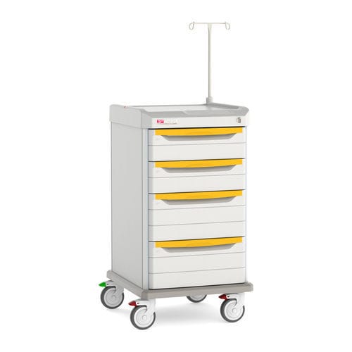 Carrello ospedaliero - SXRSISO  - InterMetro - di isolamento / in plastica / con asta portaflebo