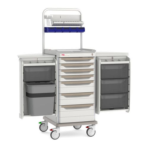 Carrello ospedaliero - SXRSDCMED - InterMetro - per farmaci / per rischi infettivi / in plastica