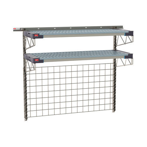 Scaffalatura 2 ripiani - SmartWall Life - InterMetro - da parete / con struttura aperta / in acciaio inossidabile