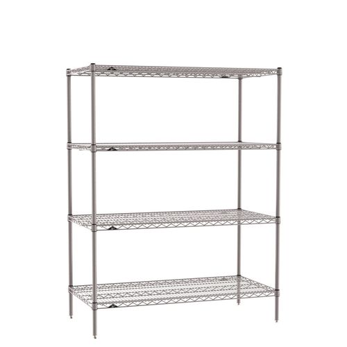 Scaffalatura 4 ripiani - Super Erecta - InterMetro - antibatterica / con griglia