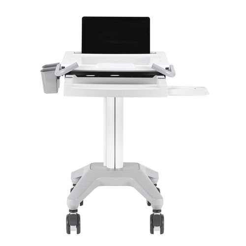 Carrello informatico medico - HC-3 series - Modern Solid Industrial - per computer portatile / per tablet PC / ad altezza regolabile