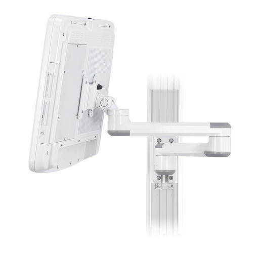 Braccio di supporto articolato - HM series - Modern Solid Industrial - ad altezza regolabile / per monitor / medico
