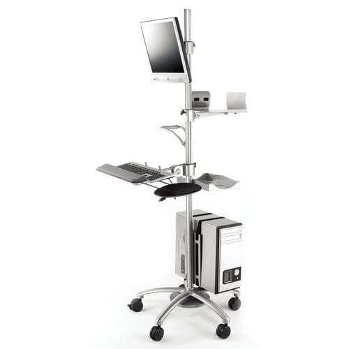 Workstation medica - PA-2 series - Modern Solid Industrial - ad altezza regolabile / mobile