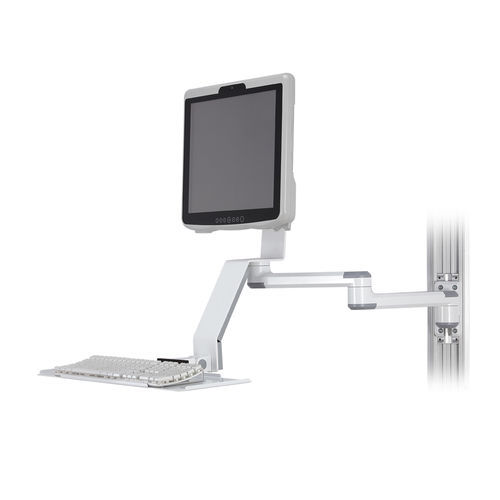 Braccio di supporto articolato - HM-8525 - Modern Solid Industrial - per monitor / medico / su guida di scorrimento