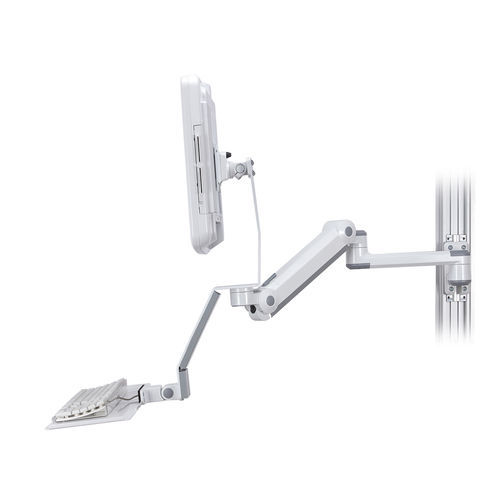 Braccio di supporto articolato - HM-B8625 - Modern Solid Industrial - per monitor / medico / su guida di scorrimento