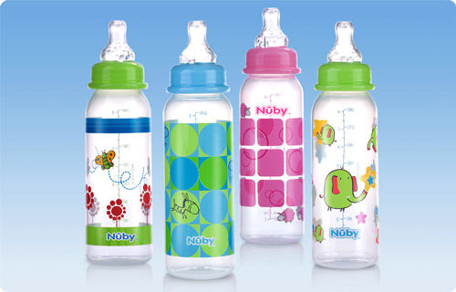 Biberon in polipropilene - Decorated Non-Drip™ - Nuby - senza bisfenolo A