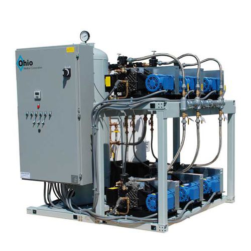 Sistema di compressione d'aria medico - AS300B-T1 -DD-LAB - Ohio Medical - rotativo / scroll / fisso
