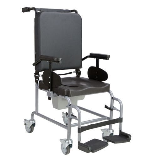 Sedia da toilette per persone a mobilità ridotta - ANDALUS - ORTHOS XXI - con braccioli / con secchio / con rotelle