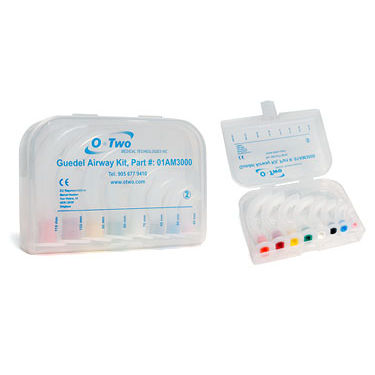 Cannula di aspirazione - 01AM300 series - O-Two Medical Technologies - per intubazione orofaringea / di Guedel / curva