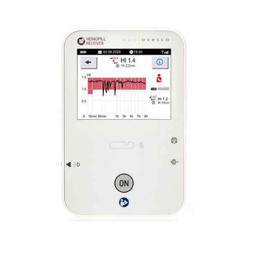 Sistema di acquisizione di biosegnali medico - HemoPill® Receiver - Ovesco Endoscopy - senza fili / portatile
