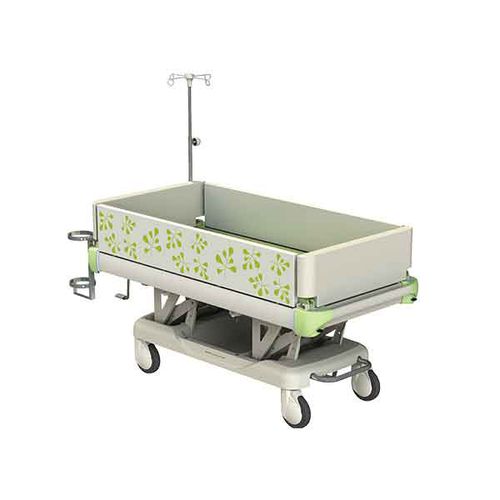 Barella con carrello da trasporto - KB-120 - PARAMOUNT BED - manuale / ad altezza regolabile / pediatrica