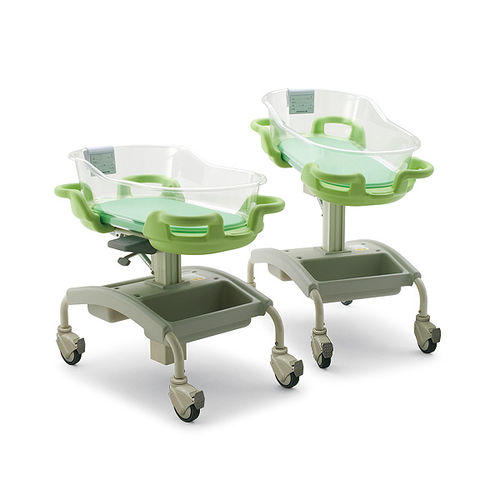 Culla pediatrica ad altezza regolabile - KB-115/116 - PARAMOUNT BED - con rotelle / trasparente