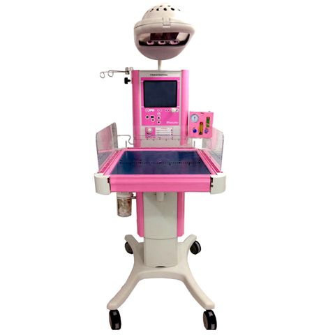 Tavolo di rianimazione neonatale con lampada per fototerapia - G3 - PT. FYROM INTERNATIONAL  - Trendelenburg / su rotelle