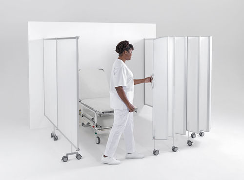 Paravento medicale pieghevole - Semifix  - Silentia - con supporto murale