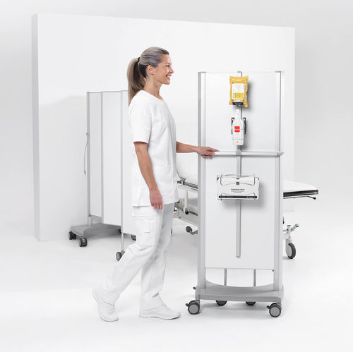 Supporto per gel idroalcolico - PPE - Silentia - montato su barra