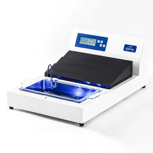 Bagnomaria per sezioni istologiche - Slidetec  - SLEE medical GmbH - controllato tramite microprocessore / da banco / con essiccatore