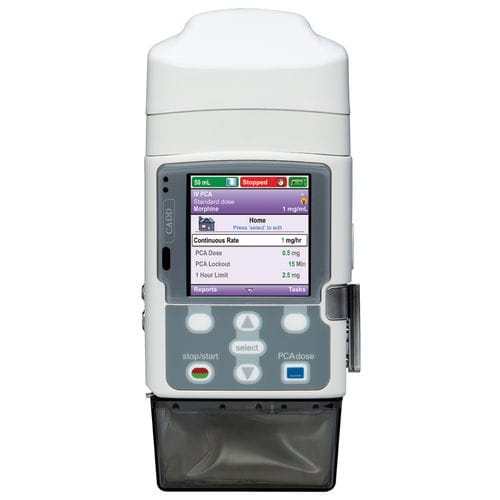 Pompa di perfusione ambulatoriale - CADD-Solis™ - ICU medical - a 1 via / per la gestione del dolore / PCA