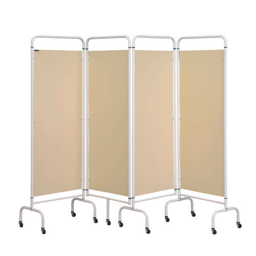 Paravento medicale mobile - Sun-MFS4 - Sunflower Medical - pieghevole / 4 pannelli / con tendina