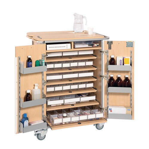 Carrello portamedicinali - Sun-DT8-UDS - Sunflower Medical - per trattamenti / di stoccaggio / di distribuzione di farmaci