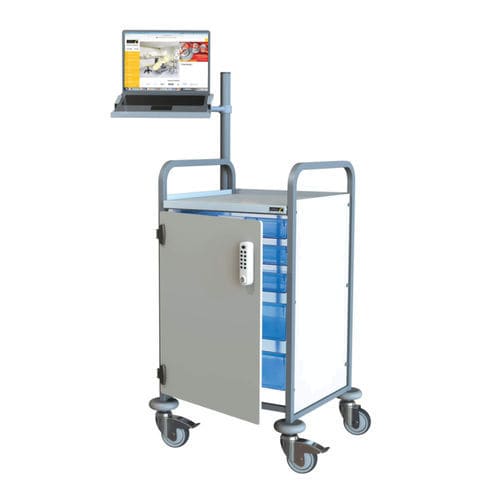 Carrello informatico mobile - Sun-KSS2 - Sunflower Medical - sicuro