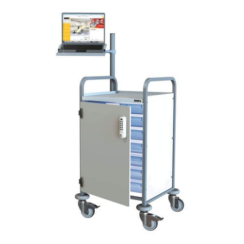 Carrello informatico mobile - Sun-KSS1 - Sunflower Medical - sicuro