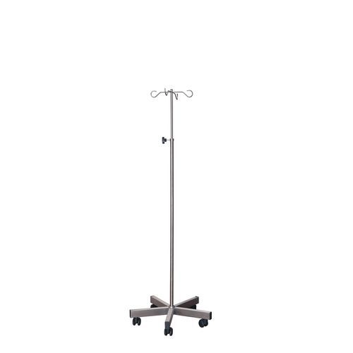 Asta portaflebo con rotelle - Sun-IV09 - Sunflower Medical - 4 ganci / in acciaio inossidabile