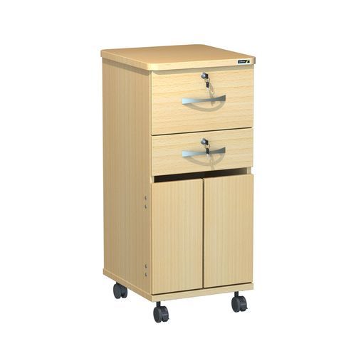 Comodino con rotelle - Sun-BLS1-COLOUR-KA - Sunflower Medical - a scomparti