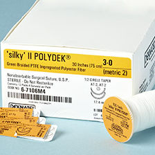 Filo di sutura non assorbibile - “SILKY” II POLYDEK® - Teleflex Medical - per chirurgia delle piaghe
